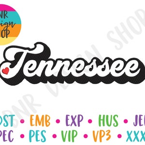 Tennessee Embroidery Design, 3 Sizes, Home Embroidery, Embroidery Design, Embroidery Pattern, Embroidery File
