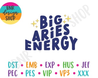 Aries Embroidery Design, 3 Sizes, Horoscope Embroidery, Machine Embroidery Design, Embroidery Pattern, Embroidery File, Instant Download