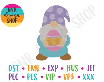 Wichtel Stickdatei, 3 Größen, Ostern Stickdatei, Stickdatei, Sofort Download