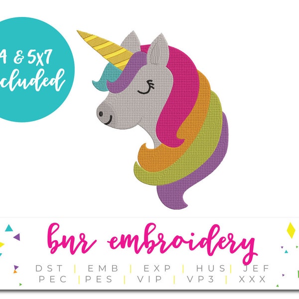 Unicorn Embroidery Design, Horse Embroidery, Embroidery Design, Embroidery Pattern, Embroidery File