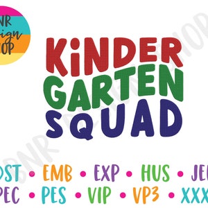 Kindergarten Embroidery Design, Back to School Embroidery Design for Kindergarten Teachers, School Embroidery File, Embroidery for Machine