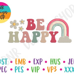Retro Embroidery Designs Trendy, Embroidery Design Bundle, Retro Embroidery Files for Hats, Positive Embroidery Designs for Machine image 8