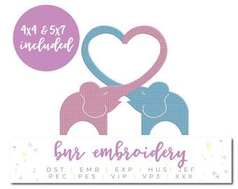 Elephant Embroidery Design, Embroidery Design, Embroidery Pattern, Embroidery File, Instant Download