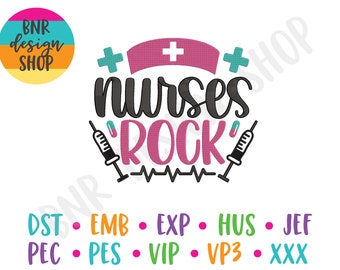 Nurse Embroidery Designs for Nurse, Registered Nurse Embroidery Design, Nursing Embroidery Designs, Nurse Embroidery File for Machine