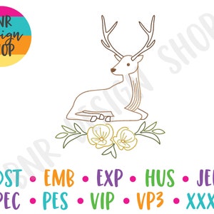 Embroidery Design for Woodland Animals, Deer Embroidery for Machine, Animal Embroidery for Baby Blanket, Embroidery Patterns for Babies
