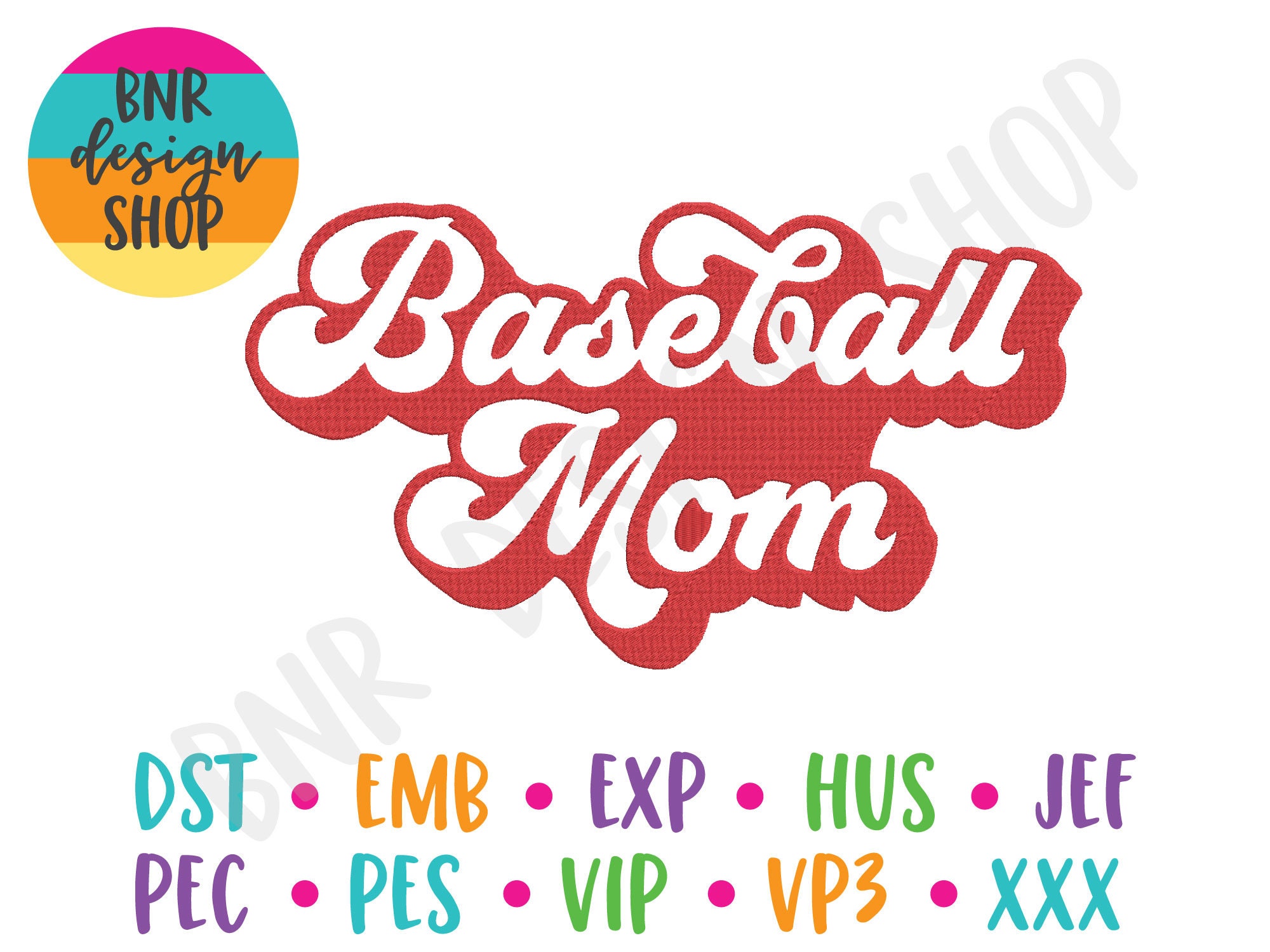 Baseball Mom Embroidery Design for Mama Mom Embroidery Etsy