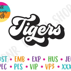 Tigers Machine Embroidery Design, 3 Sizes, Embroidery Design, Embroidery Pattern, Embroidery File, Instant Download