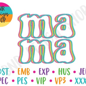 Mama Embroidery Design, Mom Embroidery File Mama, Embroidery for Mothers Day Design, Embroidery for Shirts, Mother Embroidery for Machine