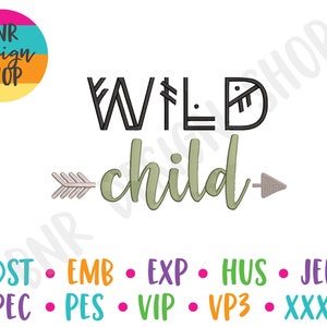 Wild Embroidery Designs for Boys, Wild Child Hat Designs, Boys Embroidery Designs for Machine, Kids Embroidery File Trendy
