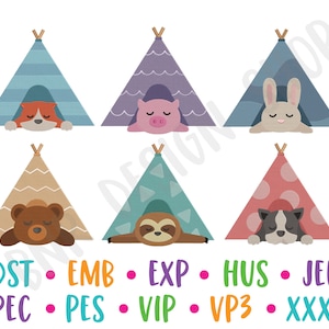 Camping Embroidery Designs, 6 Designs, Camp Embroidery, Adventure Embroidery, Embroidery Pattern, Embroidery File