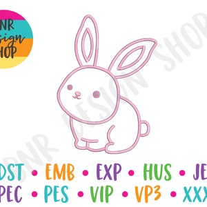 Easter Embroidery Design, Bunny Embroidery, Easter Embroidery File for Shirts, Easter Embroidery Pattern, Easter Machine Embroidery Designs