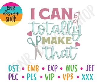 Crafting Embroidery Design, 2 Sizes, Sewing Room Embroidery Design, Embroidery Pattern, Embroidery File, Instant Download