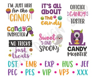 Halloween Embroidery Designs Bundle, Funny Halloween Embroidery File, Embroidery Designs Halloween Embroidery for Kids, Trendy Embroidery