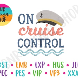 Cruise Embroidery Design, 2 Sizes, Nautical Machine Embroidery Design, Embroidery Design, Embroidery Pattern Embroidery File