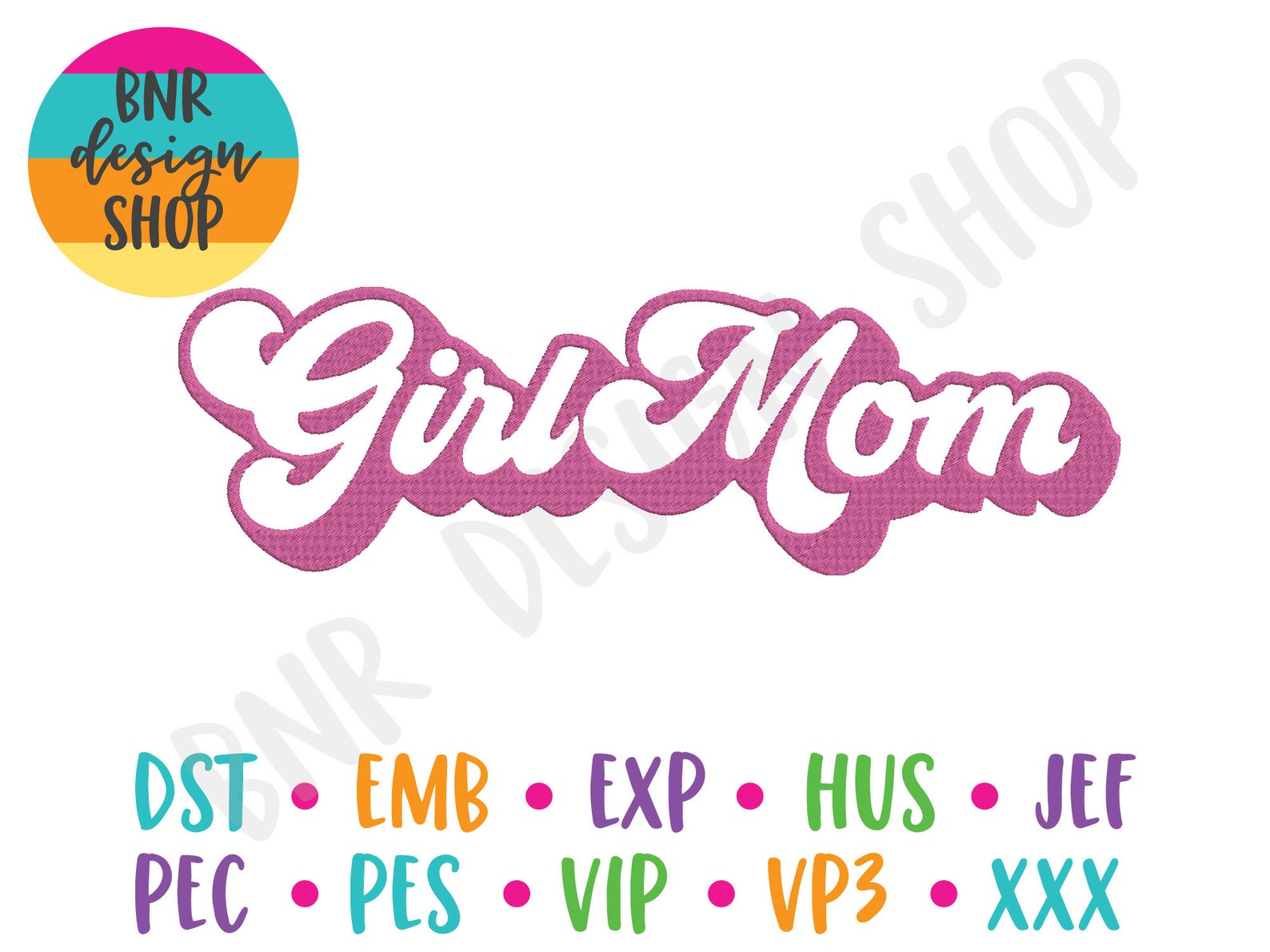 Girl mom machine embroidery design 3 sizes mom embroidery  etsy Girl mom machine embroidery design 3 sizes mom embroidery  etsy