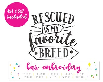 Dog Mom Embroidery Design, Rescue Dog Embroidery, Dog Embroidery, Animal Embroidery Pattern, Embroidery File