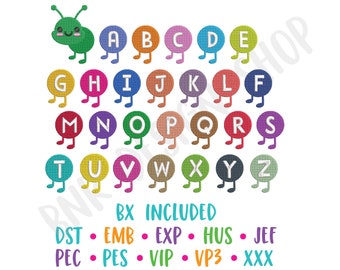 Embroidery Fonts BX, Kids Embroidery Font, Cute Embroidery Fonts, Embroidery Fonts PES, Embroidery Alphabet, Embroidery for Kids Embroidery