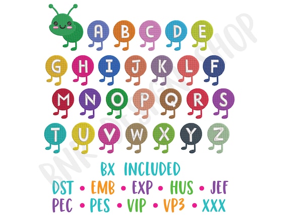 Embroidery Fonts BX, Kids Embroidery Font, Cute Embroidery Fonts, Embroidery Fonts PES, Embroidery Alphabet, Embroidery for Kids Embroidery