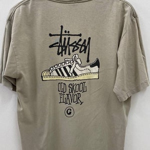 Vintage 90s Stussy Monogram T-Shirt., Men's Fashion, Tops & Sets, Tshirts &  Polo Shirts on Carousell