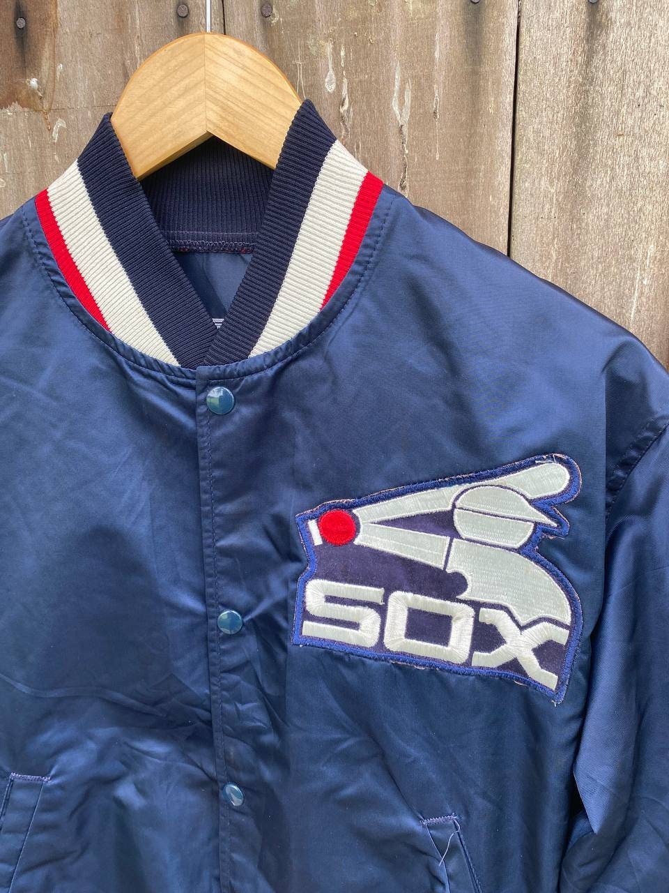 Vintage 80's Chicago White Sox Starter Jacket Size S Rare Satin