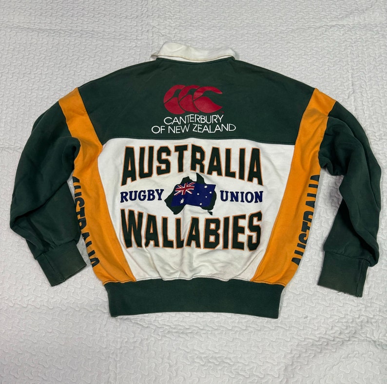 Vintage 1990s Canterbury Australia Rugby Union Wallabies AFRU national team image 1