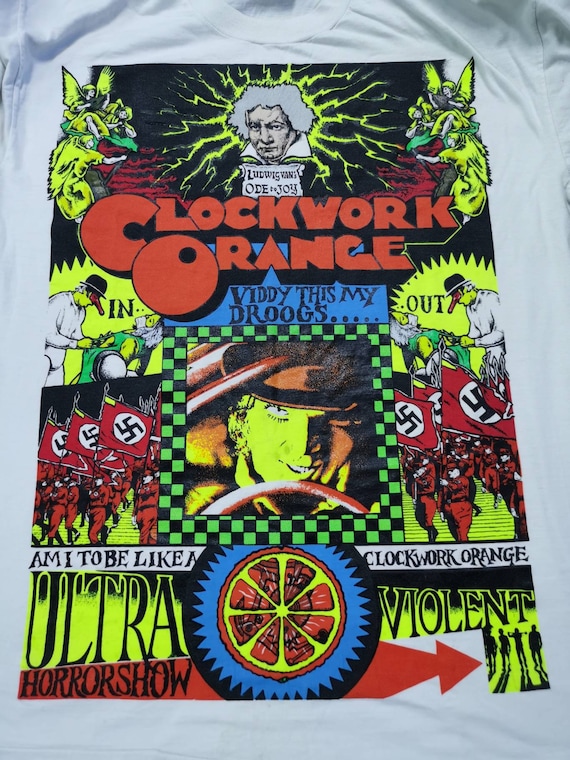 Rare Vintage 80's Clockwork Orange Movie T-shirt Stanley - Etsy