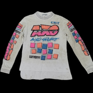 Vintage 1990 Axo Sport Earthquake Motocross Jersey Shirt mit Unterschrift