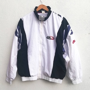 Vintage 90&#39;s Nike Grey Tag Challenge Court Andre Agassi Jacket multicolor tennis atp tour pete sampras john mcenroe stefan edberg Size L