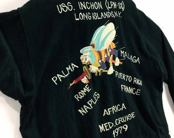 ヴィンテージ 1979 米海軍 USN シービーズ USS 仁川 地中海