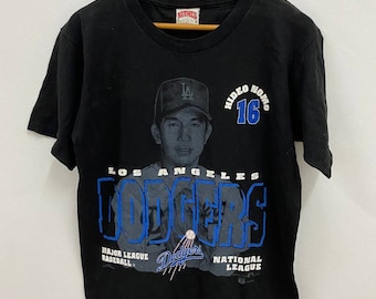 Vintage Hideo Nomo Tornado Warning #16 Los Angeles Dodgers MLB