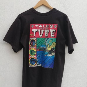 Rick Griffin Collection Vintage 1994 Tales From The Tube Movie Art T-shirt psychedelic surfing flying eyeball jimi hendrix grateful dead