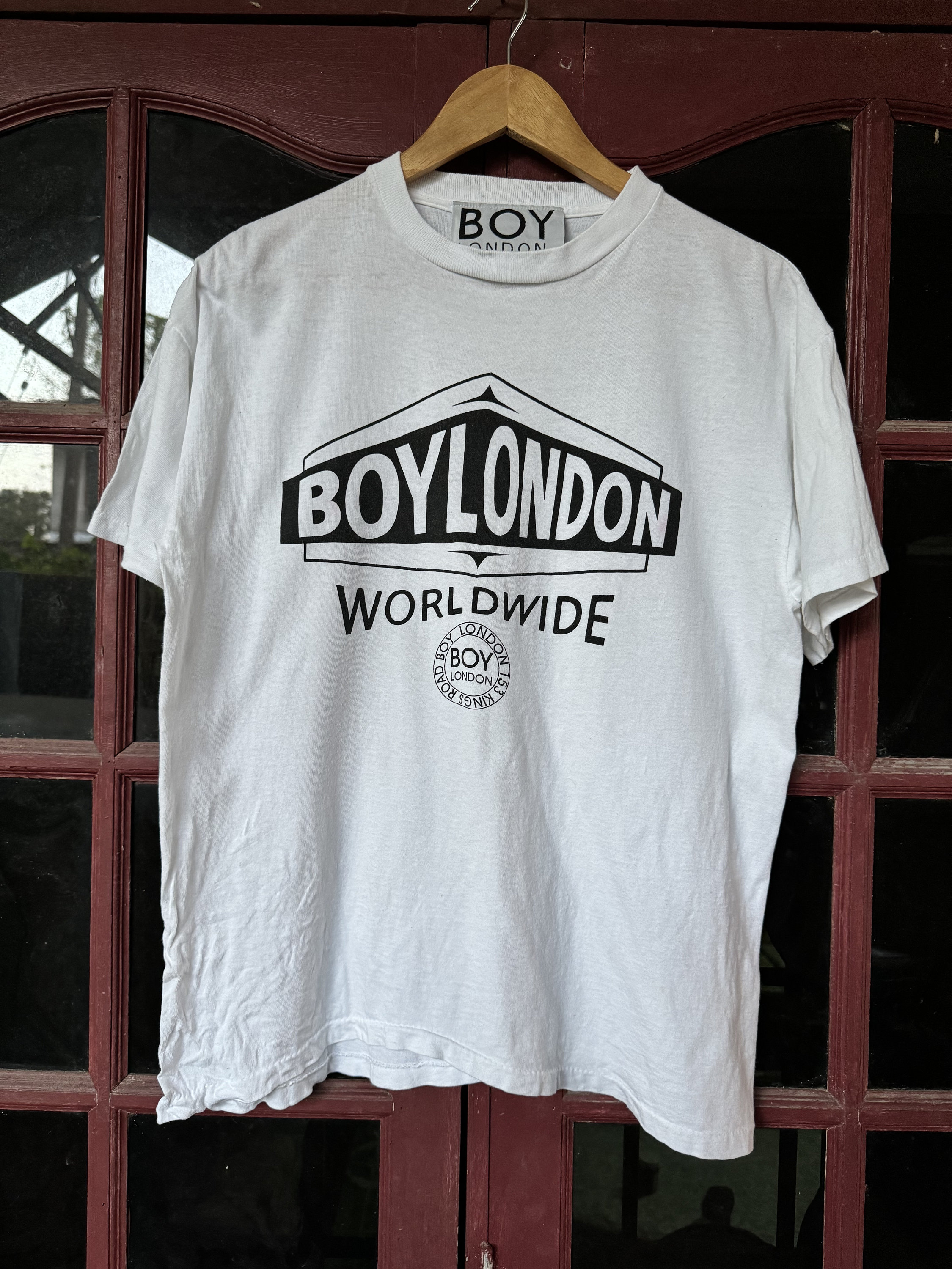 BOY LONDON 90s シングルステッチ プリント Tシャツ 古着 Boy London