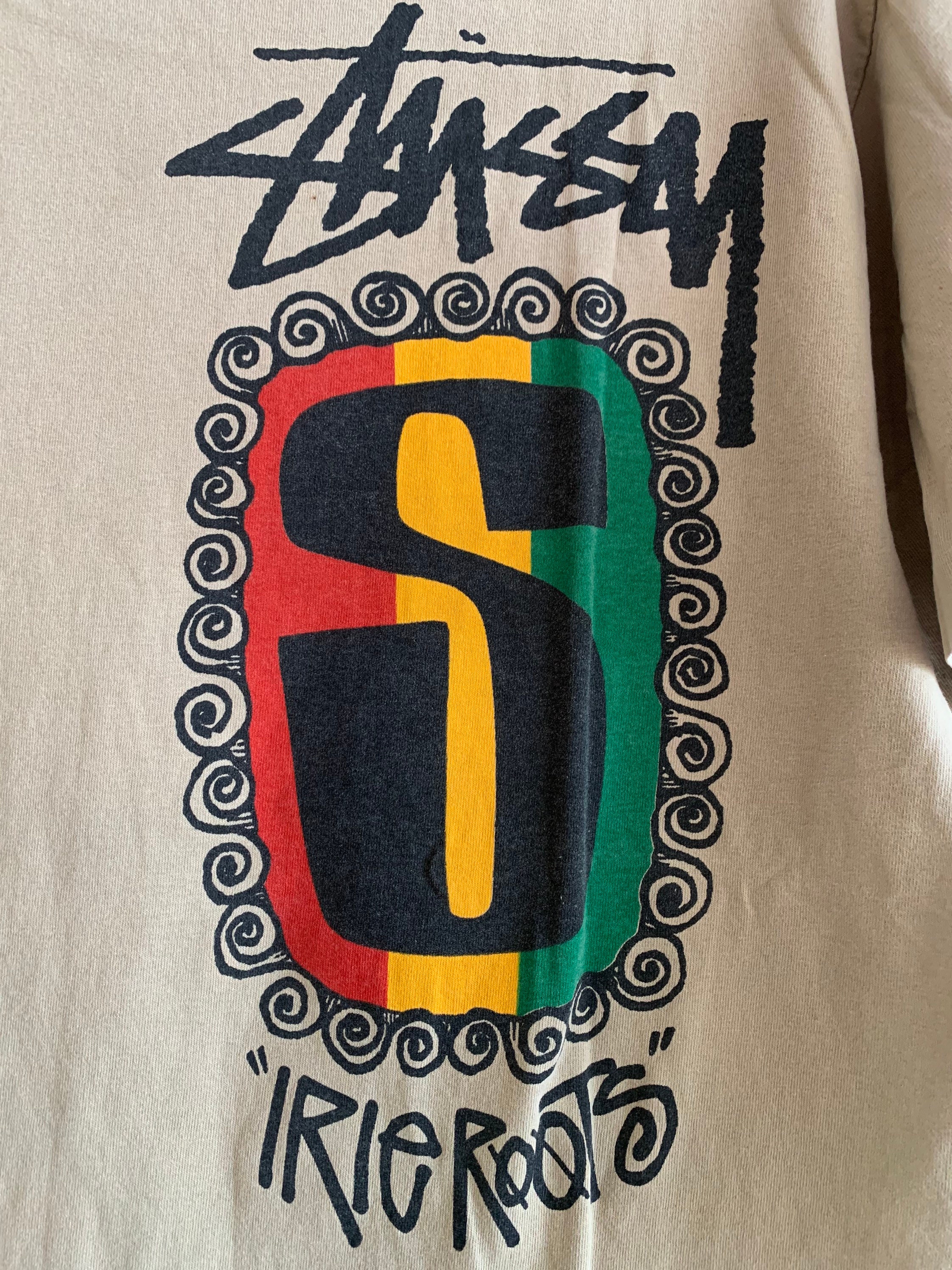 Vintage Stussy Big Logo T Shirt (Size XL) — Roots