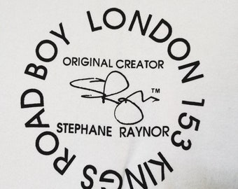 Vintage 80's Boy London Stephane Raynor Signature Sweatshirt Punk seditionaries malcolm mclaren Size M