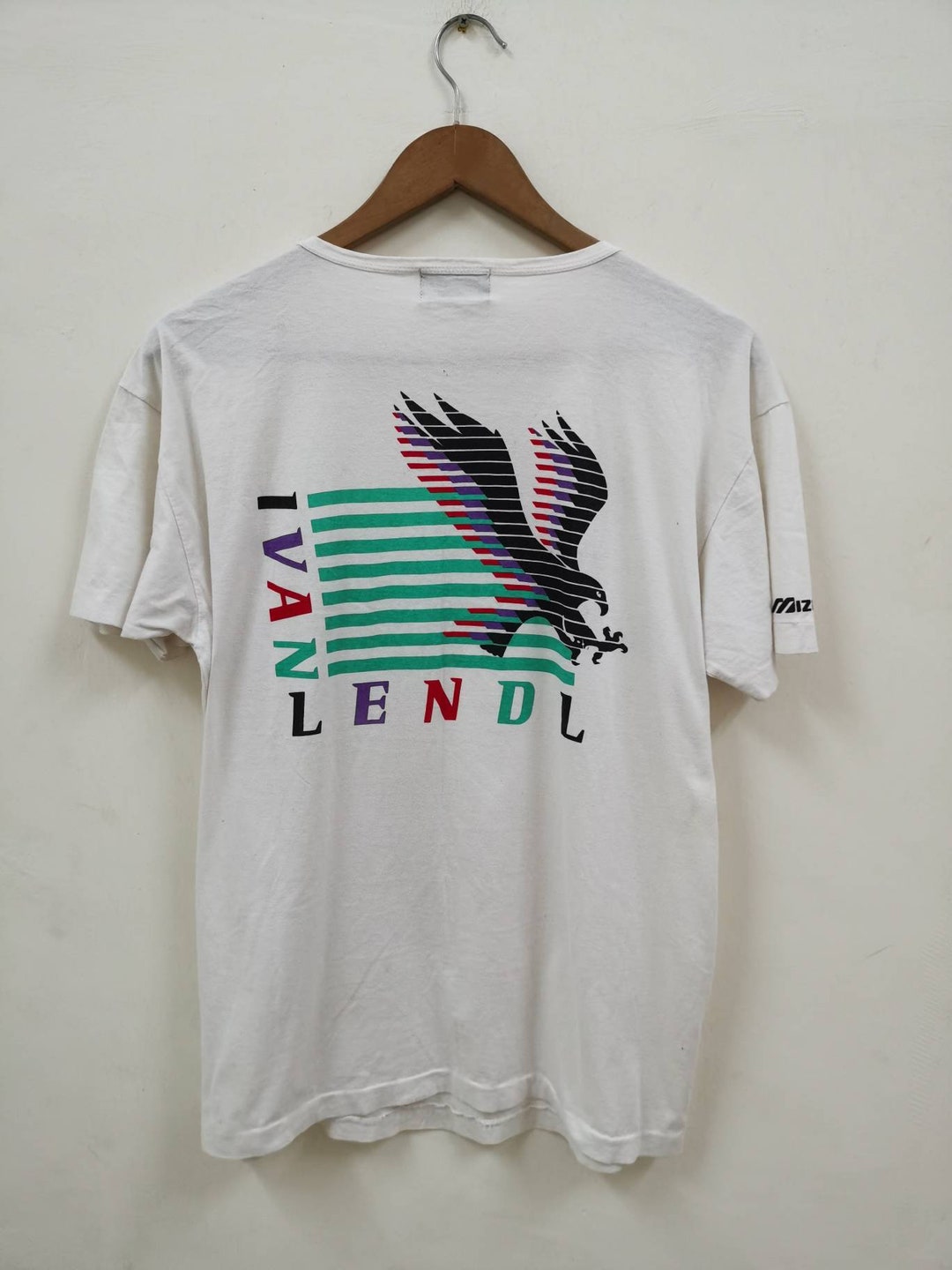 1990年製イワンレンドルIvan LendlサインTシャツmizuno ミズノ 1990年製イワンレンドルIvan LendlサインTシャツmizuno ミズノ