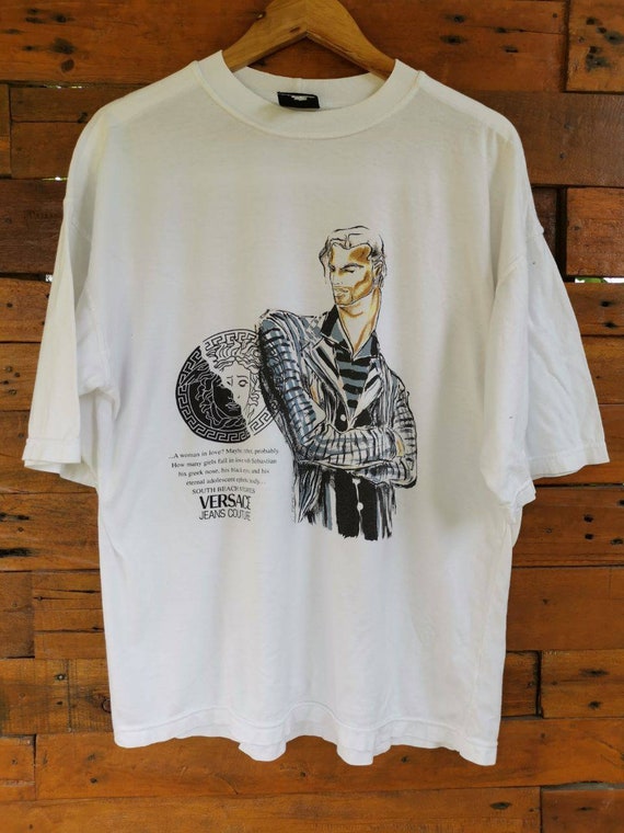Vintage 1990's Versace Jeans Couture Caricature Ts