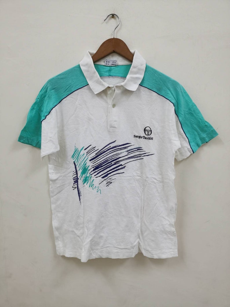 Rare Vintage 80's Sergio Tacchini Mats Wilander Polo Shirt Etsy
