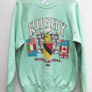 Vintage 80&#39;s Rugby International Sweatshirt jonah lomu steinlager