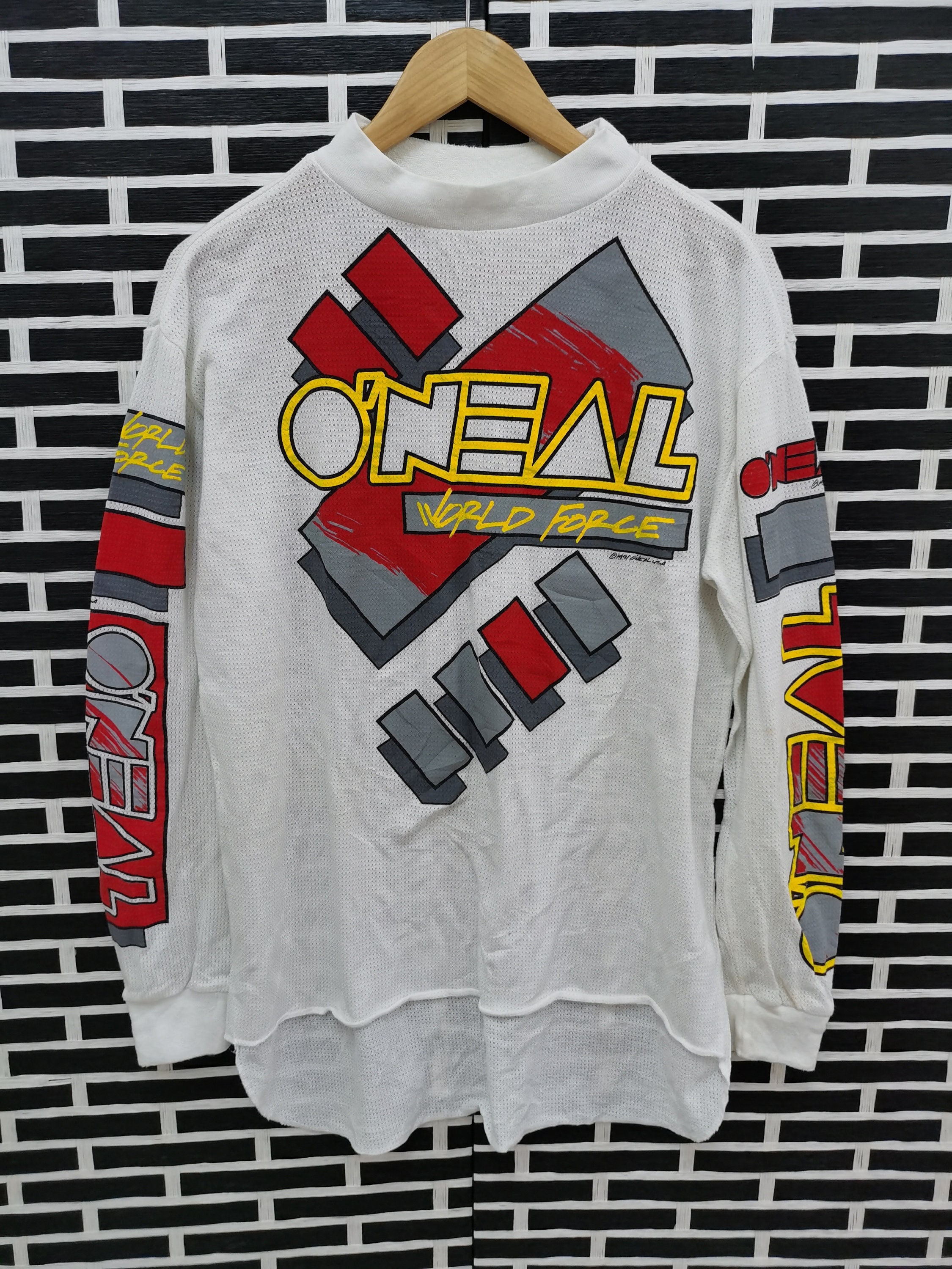 Vintage 1991 O'neal USA World Force Motocross Jersey Oneal Mx Gear