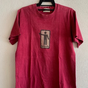 90s bitch skateboard tシャツ　ヴィンテージ Vintage Bitch Skateboards Spellout Big Logo 90s Single