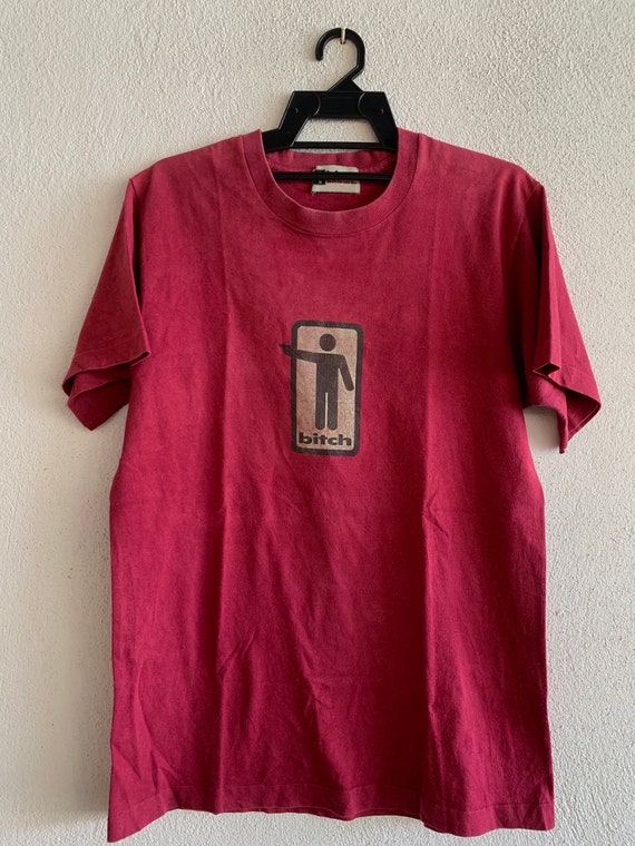 Vintage 90's Bitch Skateboard T Shirt / Skate /punk / Powell / Zorlac /  Thrasher Size 