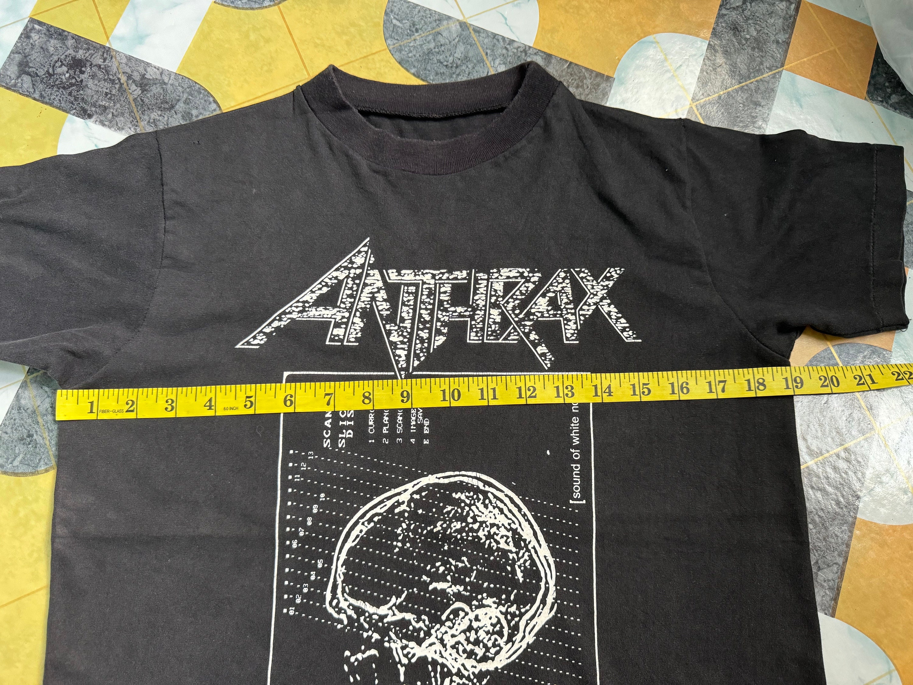 Vintage 1993 Anthrax Sound of White Noise T-shirt Brockum Thrash