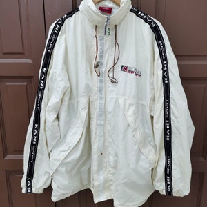 Vintage Karl Kani Reflective  Windbreaker Jacket Large Karl Kani Sports Hip Hop Sportswear Hip Hop 90s Hoodie Track Light Jacket