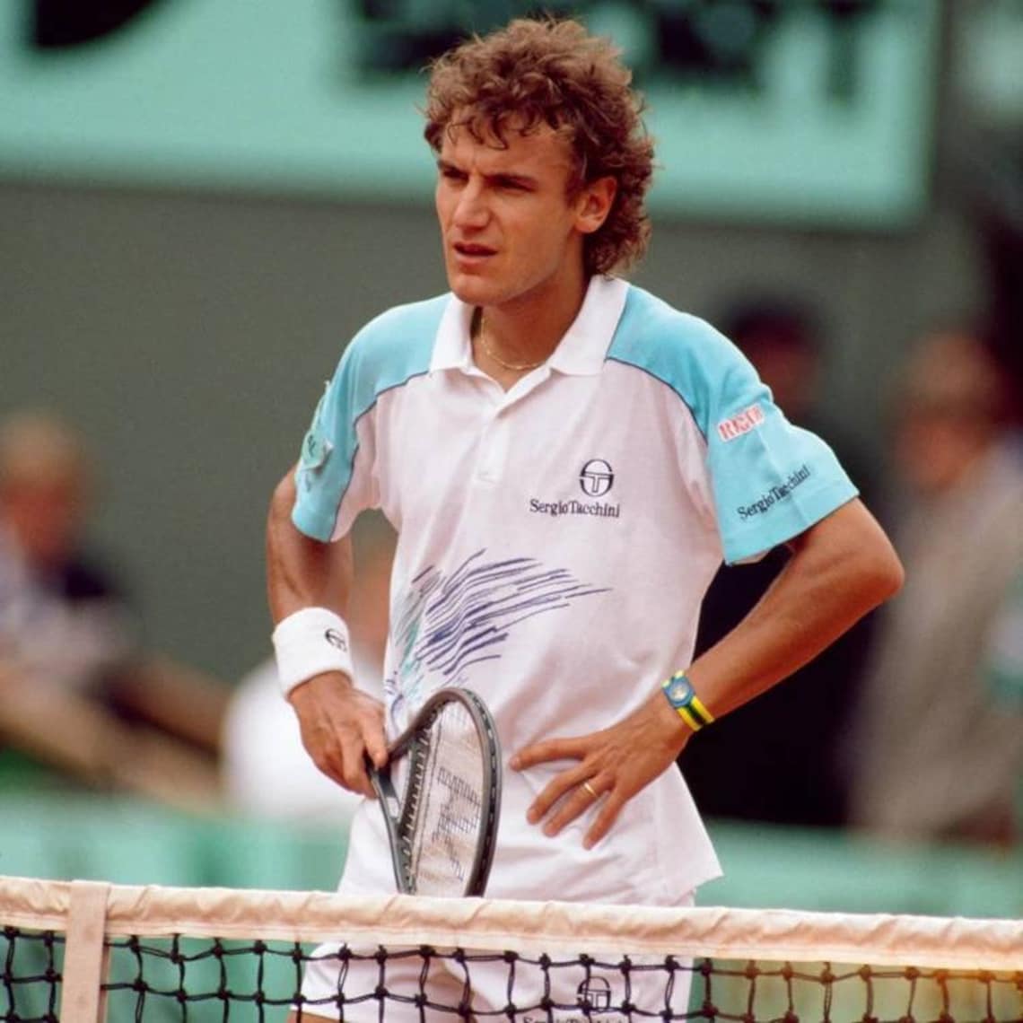 Rare Vintage 80's Sergio Tacchini Mats Wilander Polo Shirt Etsy