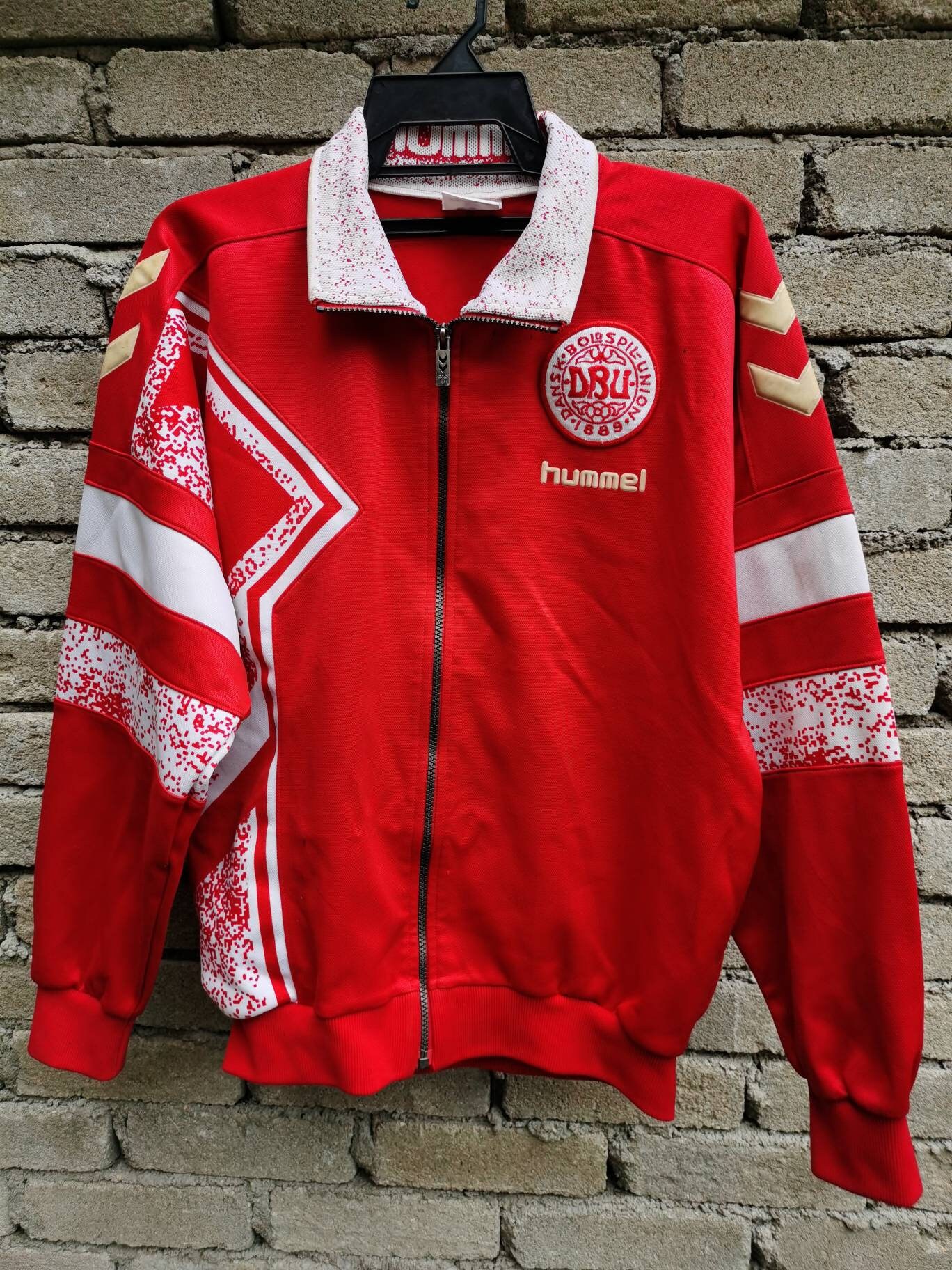 Vintage 1995 - 96 Hummel Denmark DBU Training Jacket