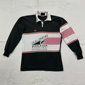 Vintage 90s Canterbury New Zealand All Blacks Steinlager Rugby