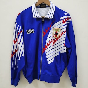 Vintage 1994 - 96 Asics Japan Football Association JFA Training Jacket Sportwear Afc Fifa King Kazu Nakamura Honda Nakata