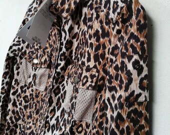 Kleding Dameskleding Tops & T-shirts Polos NWT Dolce & Gabbana Leopard Print Shirt maat XS Retail 298 