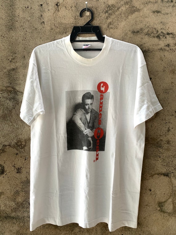 Vintage 1990's James Dean Photo Print Poster Style T Shirt