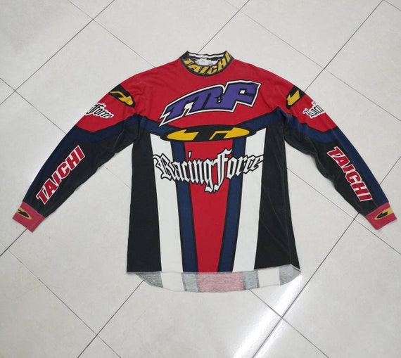 Vintage 1990's RS Taichi TRF Racing Force Motocross Jersey Mx Gear